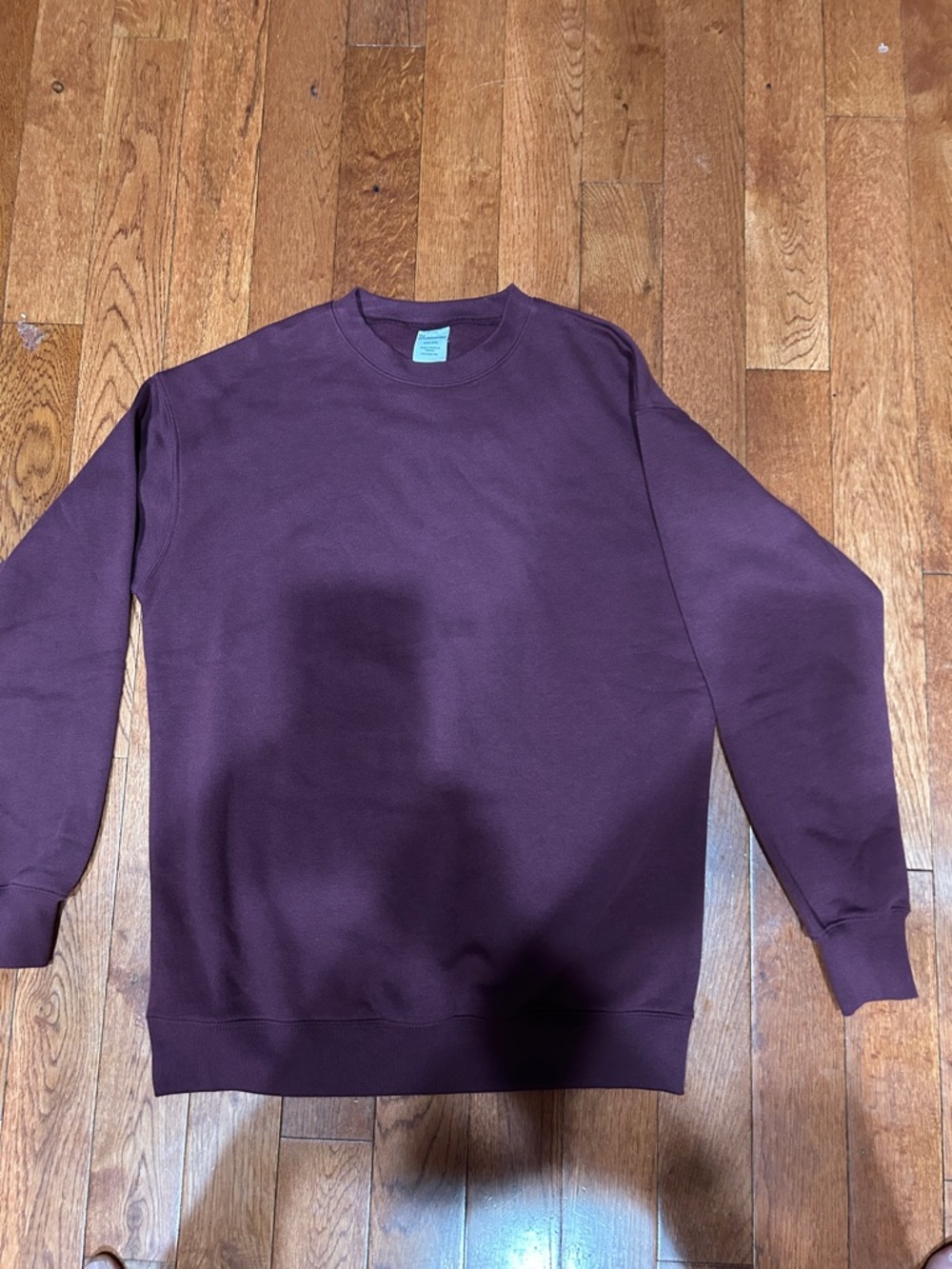 No Boundaries Men's Crewneck Sweatshirt - Plum